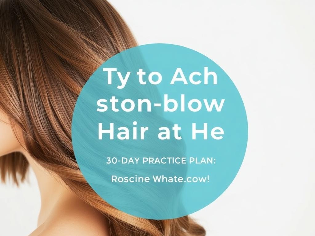     How to Achieve Salon-Blown Hair at Home. Plan de práctica de 30 días: conviértete en tu propio estilista